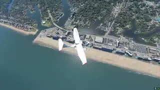 Air Tour of , Virginia Beach , Virginia , United States , Amazing views From The Plane