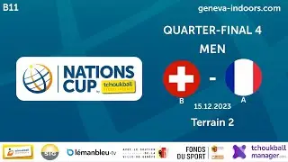 Suisse B / France A - Quart  de Finale Homme - Coupe des Nations Tchoukball 2023 - FR