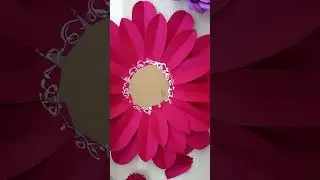 big paper flowers making #papercrafts #viral #diy