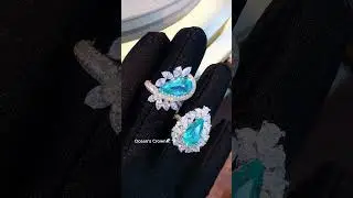 Paraiba Blue Rings🌊💍