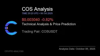 COS (COSUSDT) Technical Analysis - Price Prediction & Buy or Sell October 06, 2025