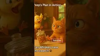 Cat and Duck&rsquo;s EPIC Treat Heist 🐱🦆 | Funniest Pet Duo Ever! #cat #shorts