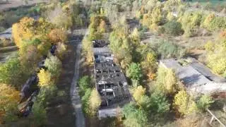 Abandoned barracks of the Soviet in Germany. DJI Phantom. Alte Kaserne Krampnitz.