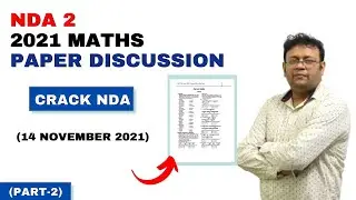 NDA 2 2021 Maths paper Discussion , 14 November 2021 #nda2021 , #maths #ndamaths