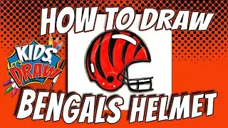 How to Draw a Cincinnati Bengals Football Helmet for Kids