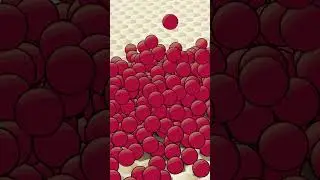 Red Outline Orbs on Hex Cells  #shorts  Loop 201