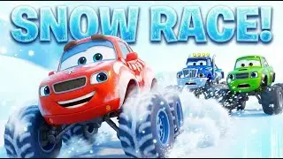 Friendly Monster Trucks in the Snow!❄️🚚 Winter Kids Song Teamwork & Helping Friends 🎶 #monstertruck