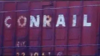 CSX Train w Old Conrail Boxcar