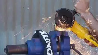 Kryptonite New York Fahgettaboudit Chain - angle grinder test on one of our bike lock picks