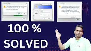 Connect to printer Fix ID/Password Error When Sharing Printer via IP Address | Printer