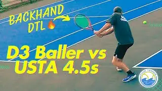 Former D3 vs 4.5s | Mens USTA 18+ League Tennis Match