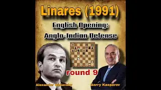 Garry Kasparov vs  Alexander Beliavsky | round  9 | Linares (1991) #chees
