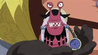 Luffy habla con Barbanegra