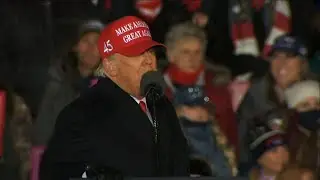 Rapper Lil Pump joins President Trump at rally