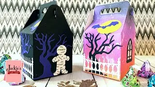 Spellbinders Cottage Treat Boxes | Spooky Cottage & Charming Cottage Dies | Becca Feeken