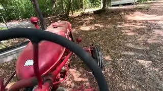 1950 Farmall Super A spring tooth toolbar