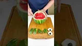 Watermelon Frog 수박 개구리 Food Art #shorts