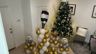 How to make an easy Spiral Balloon Column Step By Step. #fypシ #balloon #balloongarland #balloons