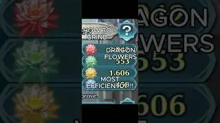 The Most Efficient Way to grind Dragonflowers