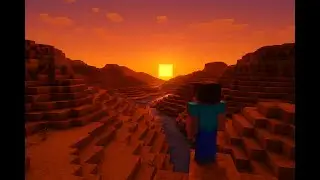 Relaxing Minecraft Exploration in the Mesa