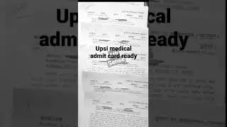 upsi medical admit card#shorts #youtubeshorts #upsi