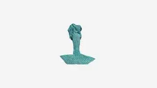 ＤDMY Mermaid Tail Blanket Crochet Mermaid Blankets Seasons Warm Soft Handmade Sleeping ...