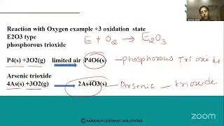 P block elements  - Nitrogen family -  Reaction with oxygen
