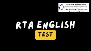 RTA English Test | Roadslink English Test | Five Tech International |English Audio