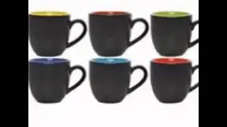 Somny Ceramic Coffee Mug Set, 180 ml, Set of 6