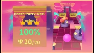 「Rolling Sky」Beach Party-Rock「Co-Creation Level 21」| ★★★★