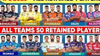ipl 2024 all team retained players ||