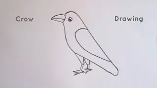 how to draw crow drawing easy step by step@aaravdrawingcreative1112