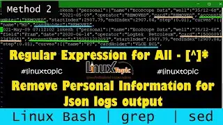 regular expression - how to mask personal data in logs file using sed command method2 #linuxtopic