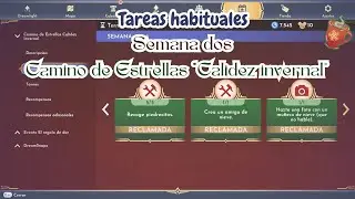Tareas habituales | Semana dos | Camino de estrellas 