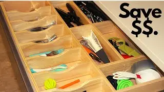 DIY Kitchen Drawer Organizer. How To Build A Custom Drawer Organizer.