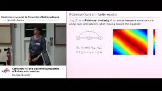 Monique Laurent:  Combinatorial and algorithmic properties of Robinsonian matrices