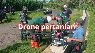 pertanian dengan Drone sprayer