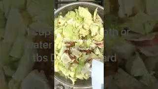 Saut&eacute;ed cabbage with bacon
