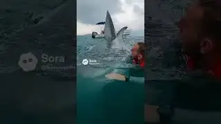 Scary shark #shark #escape