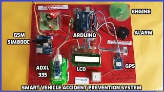 Real-Time Vehicle🚗 Accident Prevention & Detection System with MEMS, GPS, GSM & SMS📱Notifications📍