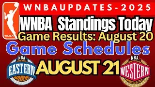 WNBA STANDINGS TODAY| August 20,2025 |NBA SCHEDULES #wnbaupdates #wnba2025 #schedule #wnba #standing