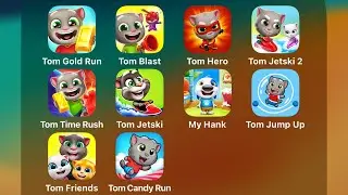 Talking Tom Gold Run (iOS, Android) 2016 - Free Gameplay, Walkthrough (Apple iPad Pro M4)