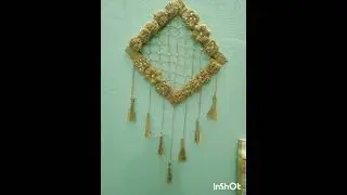 Wall hanging made of jute yarn #crochet #knitting #myhandmade 