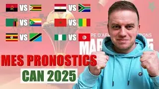 PRONOSTICS CAN 2025 ( Maroc - Mali / Nigéria - Tunisie / Egypte - Afrique du Sud )