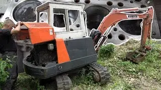 Kubota V1902 Zylinderkopfdichtung am Bagger erneuert Teil 2