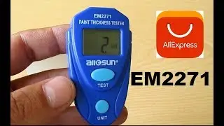 Толщиномер EM2271 allosun с Aliexpress / Thickness gauge  EM2271
