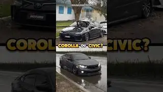 COROLLA OU CIVIC? QUAL &Eacute; O MELHOR? 🤔💥 #carros #corolla #civic #melhor