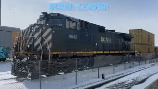 CN Z126 East With BCRAIL 4648 Solo Pulling Into The Oshawa Yard 