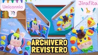 📦FORRANDO un ARCHIVERO o REVISTERO de CARTON con FOMY y TELA SUPER FACIL 🎉 #manualidades #diy