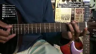 🎂 How To Play Happy Birthday On Guitar Easy Chord Melody @EricBlackmonGuitar